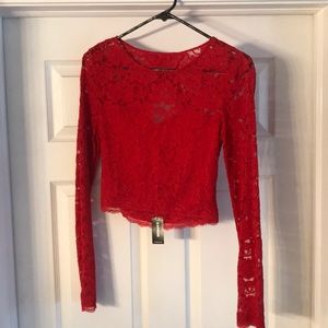 Express Open Back Lace Top